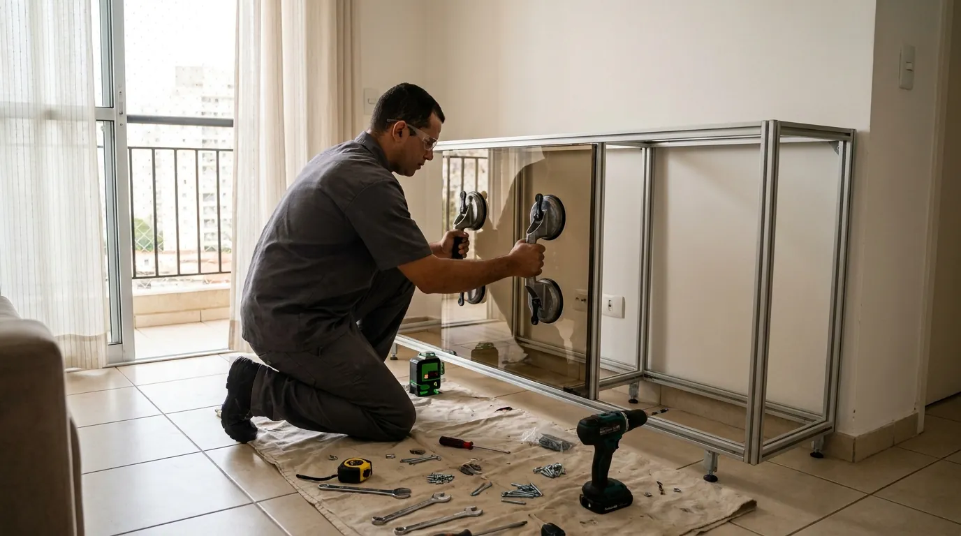Painel de TV em Vidro